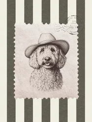 Sombrero de vaquero Goldendoodle