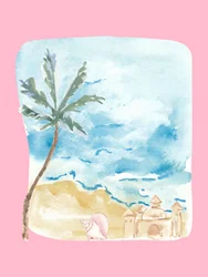 Un día en la playa tropical