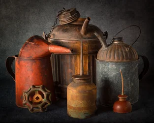 Latas de aceite vintage