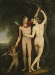 Venus, Adonis y Cupido
