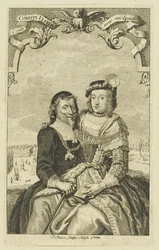 Doble retrato de Corfitz Ulfeldt y su esposa Leonora Christina, 1754