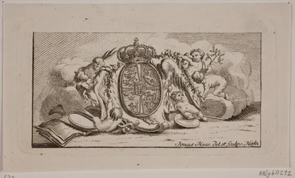 Viñeta con escudo de armas