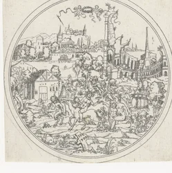 Sileno Fondos de tazones: paisajes con representaciones bíblicas y mitológicas (título de la serie)