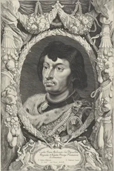 Retrato de Carlos el Temerario, duque de Borgoña Duces Burgundiae (título de la serie)