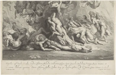 Caída de los condenados (placa inferior)