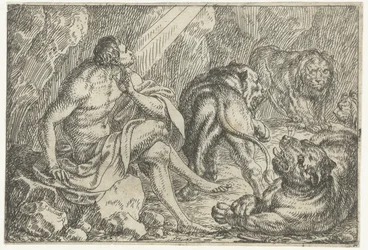 Daniel en el foso de los leones