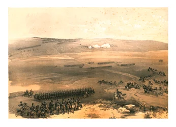 El asunto de caballería de las alturas de Bulganak - el primer cañón...1854, 1855