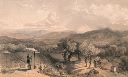 El Valle de Baidar, desde la Villa de Rear Petroski, Mirando al Este, 1856