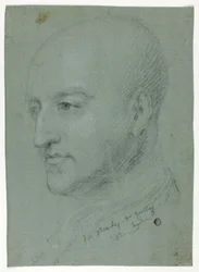 Cabeza de hombre (anverso); Cabeza de mujer (reverso)