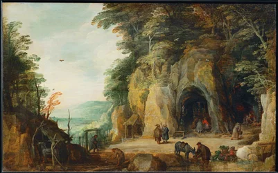 Ermita de los monjes en las rocas ...