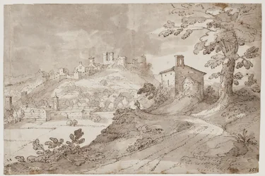 Diseño urbano con muralla