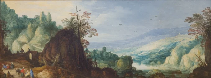 Paisaje montañoso con un río