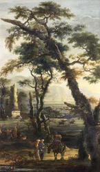 Paisaje con Mendigos