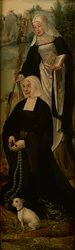 Santa Mónica y un donante, una ala de un retablo