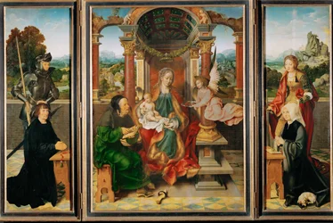 Altar (pintura sobre madera de roble)