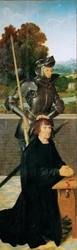 San Jorge y el donante (Altar alado, panel izquierdo)