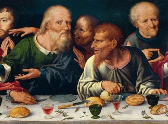 La Última Cena, Judas y los otros apóstoles