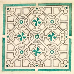 Diseño para un jardín con camas florales en forma de flor