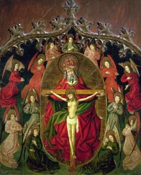 La Santísima Trinidad Rodeada de Ángeles