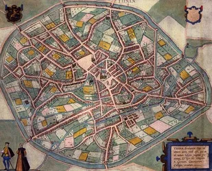 Mapa de Tienen, de 