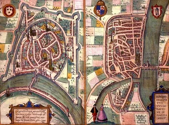 Mapas de Grenoble y Romans-sur-Isere, de 