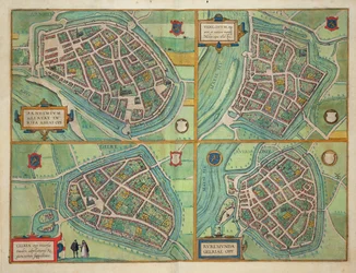 Mapa de Arnhem, Velmo, Gelre y Ruerm, de 