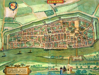 Mapa de Bremen, de 