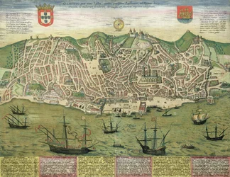 Mapa de Lisboa, de 