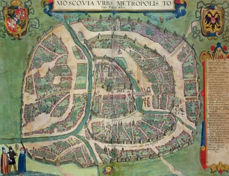 Mapa de Moscú, de 