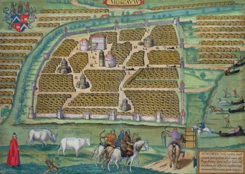 Mapa de Moscú, de 