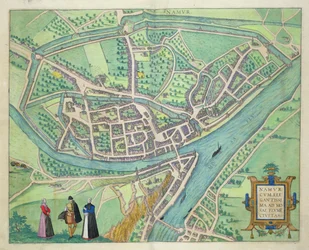 Mapa de Namur, de 