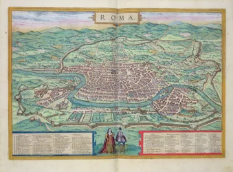 Mapa de Roma, de 