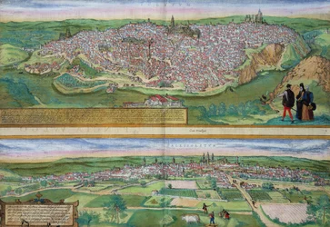Mapa de Toledo y Valladolid, de 
