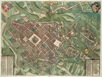 Mapa de WRATISLAVA Bresslaw, de 
