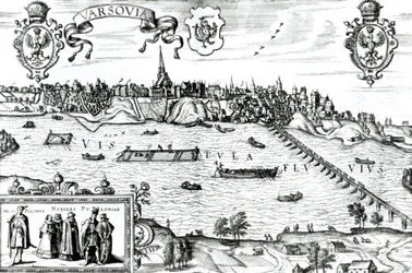 Mapa de Varsovia, de 