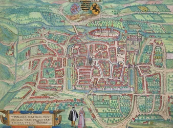 Mapa de Weimar, de 
