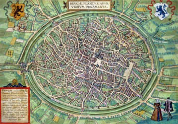 Plano de la Ciudad de Brujas, de 