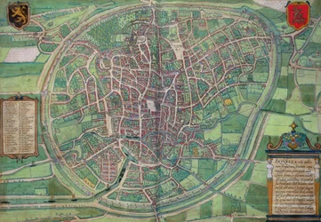 Plano de la ciudad de Bruselas, de 