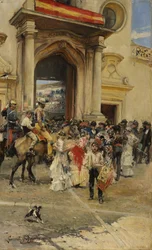 Fuera de la plaza de toros