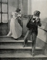Triste despedida. 1900
