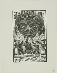 El diablo embiste con su cabeza
