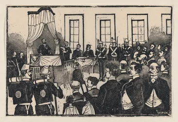 El juicio de los asesinos de Tomas Hernandez Aguirre, de un pliego titulado «E...», ca. 1890-1891