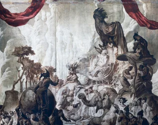 Decoración del salón de baile del Hotel Wandel de París, siglo XX (fresco)