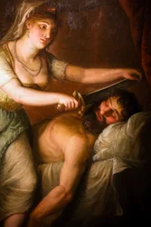 Judith y Holofernes, detalle, hacia 1790-1800 (óleo sobre lienzo)
