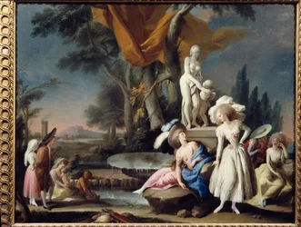 Peregrinaje. Pintura de José Camarón y Boronat