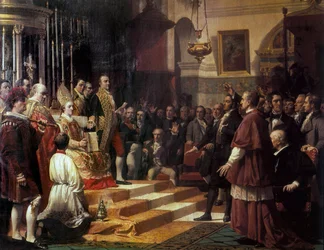 El juramento de las Cortes de Cádiz en 1810