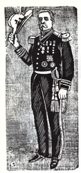 Retrato de Porfirio Díaz (1828-1915), Presidente de la República de México. Xilografía de José Guadalupe Posada (1852-1913)