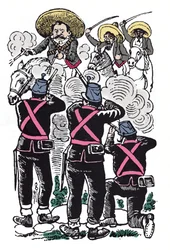 La Revolución Mexicana (1910-1920): la lucha de los federales contra las tropas revolucionarias de Emiliano Zapata (Emiliano Zapata Salazar conocido como El Caudillo del Sur)