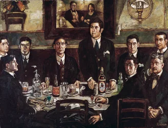 La reunión en el Café de Pombo