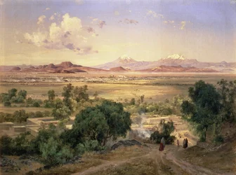 El Valle de México desde la cresta baja de Tacubaya